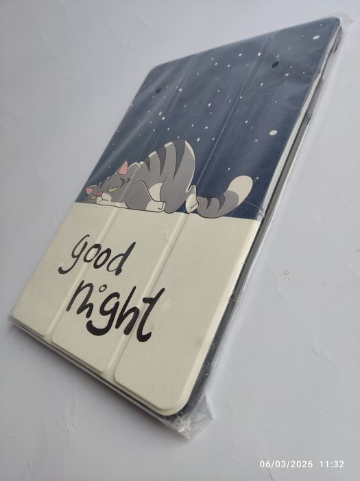 Capa iPad 13 polegadas gato good night