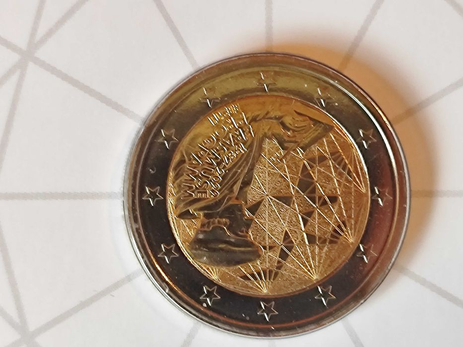 Moeda de 2€ da Estónia (BNC) - Programa Erasmus