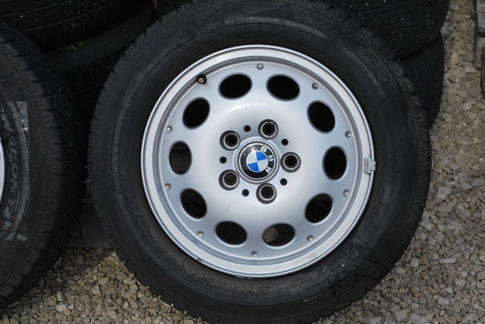 Koła 205/60 R15 5x120 Oryginalne Alufelgi + opony zimowe BMW 7J ET47
