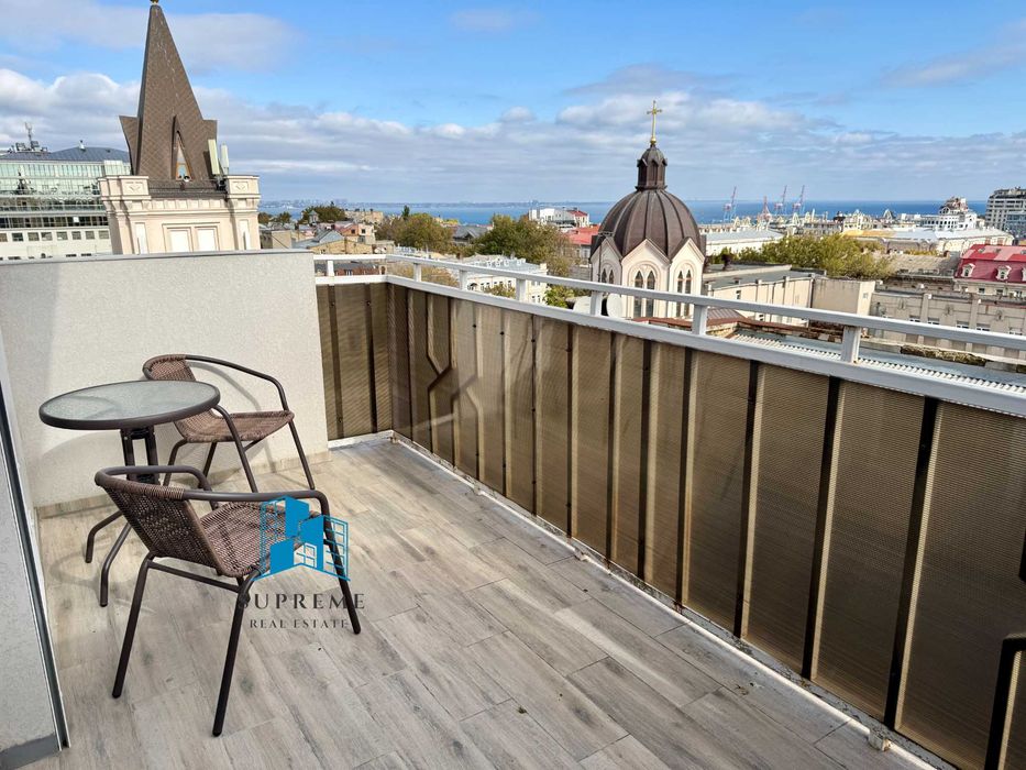 Срочно шикарный пентхаус с террасой и панорамным видом на город и море