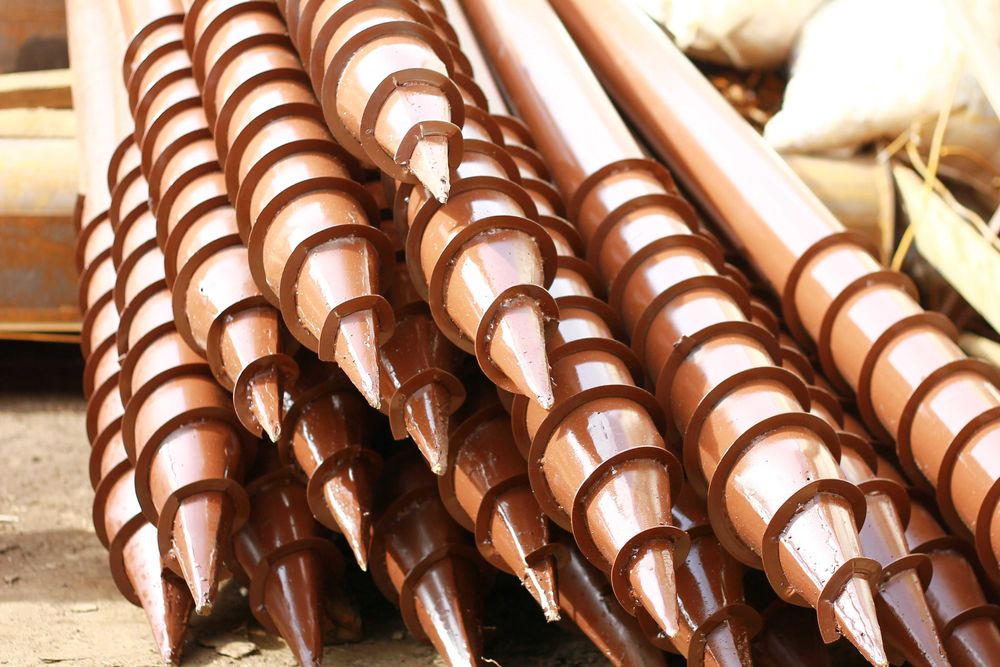 Свая винтовая (геошуруп) винтовой столб для домов из газобетона.: 1 100 ...