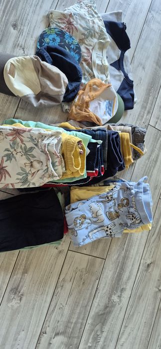 Paka ubrań dla chłopca r 98, sandałki, wiosna lato