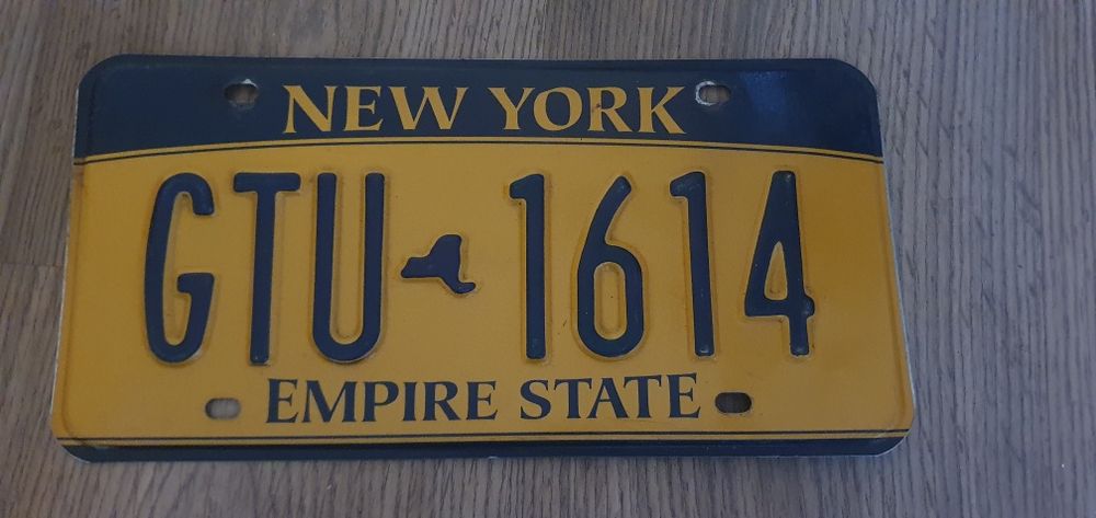 New York tablica rejestracyjna USA oryginal