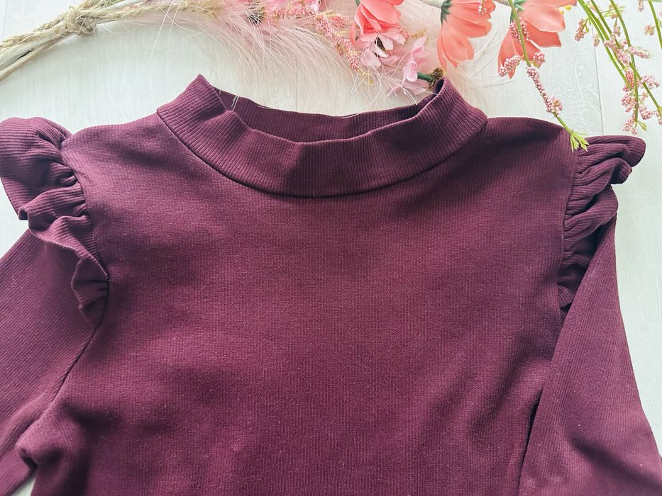Bluzka burgundowa długi rękaw