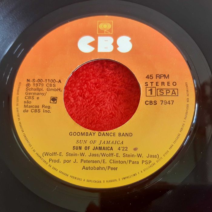 Disco Vinil Single Goombay Dance Band - Sun of Jamaica / Island of Dreams