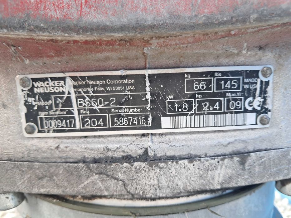Skoczek WACKER NEUSON BS 60-2 / 09r! | 60-2 , 50-4 , 60-4 AMMANN ACR