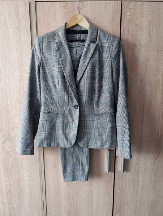 Garnitur damski Zara marynarka żakiet cygaretki spodnie 38 M