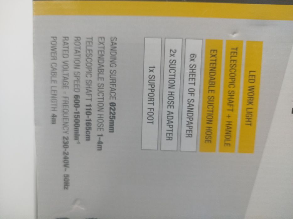 Ceiling and wall sander64584838342914122