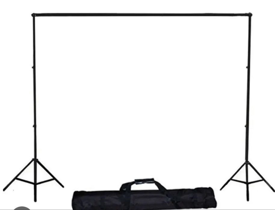 Стойка ворота 2.6 на 3.0 м + фотофон белый.