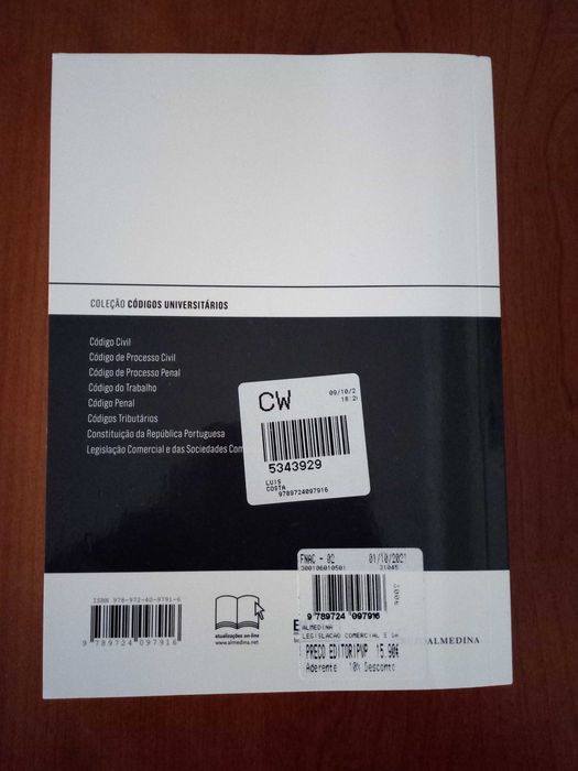 Livro Legislação Comercial e Sociedades Comerciais