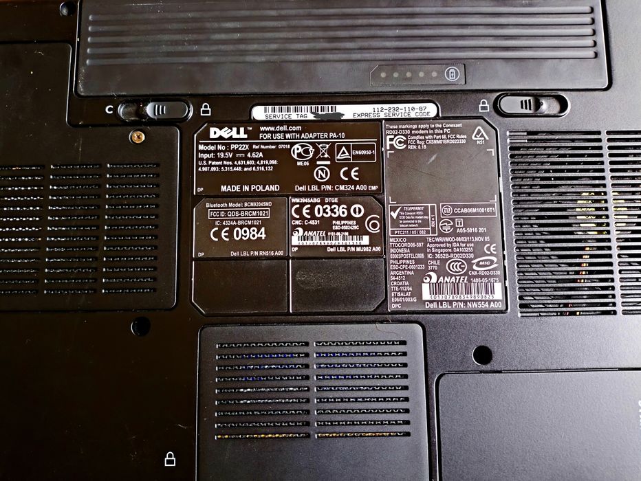 Laptol Dell Inspiron 1720 17 cali WIN10 Intel Core 2 DUO  1,66 GHz