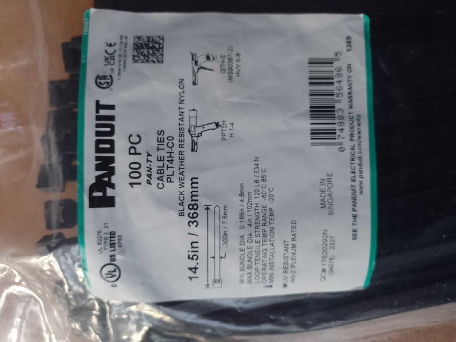Trytytki Panduit PLT4H-TL30/147 7.6 mm x 368 mm
