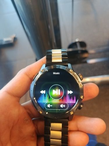 Zegarek-Smartwatch 1000mAh czarno-złoty