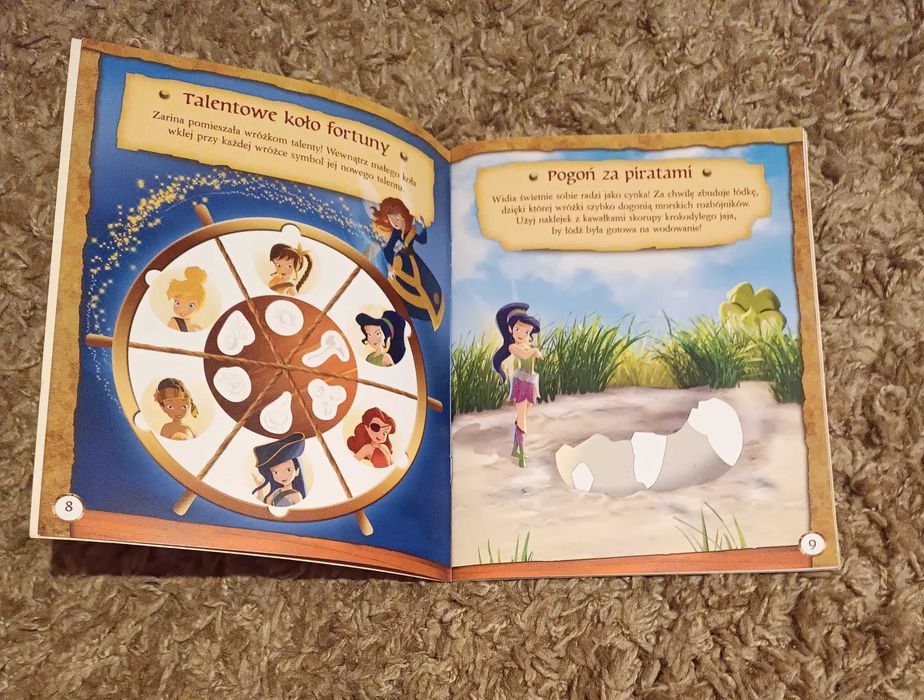 Disney Wróżki Dzwoneczek i tajemnica piratów książka +naklejki +plakat