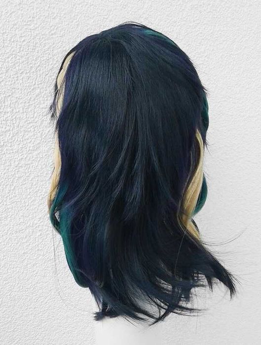 Kinich Genshin Impact cosplay wig niebieska peruka z warkoczami
