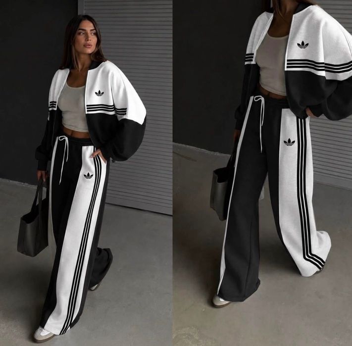 Dres damski czarno biały Adidas