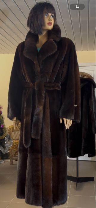 Рр 48-50. Норковая шуба в пол. Skandinavia Furs