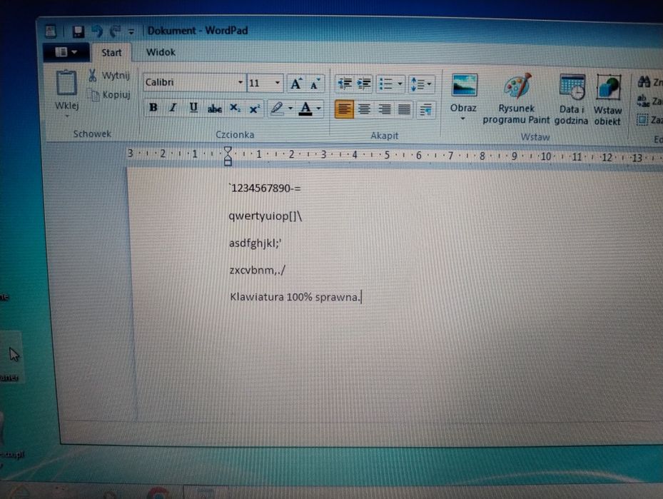 Sprawna Klawiatura z Touchpadem Netbook Acer Aspire One V5-121