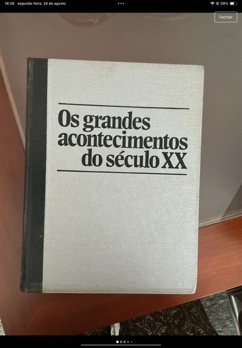 Conjunto de 20 livros de história, ciências, dicionário e outros