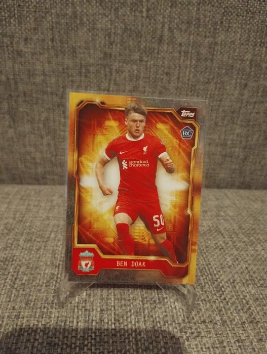 Topps fan set Liverpool 2023/24 Golden treasure rookie parallel Ben do