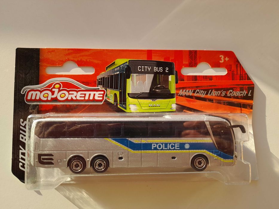 Majorette Man City Lion's Coach L Police Silver