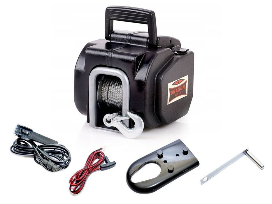 WYCIĄGARKA WCIĄGARKA ELEKTRYCZNA przenośna na hak 12V Dragon Winch
