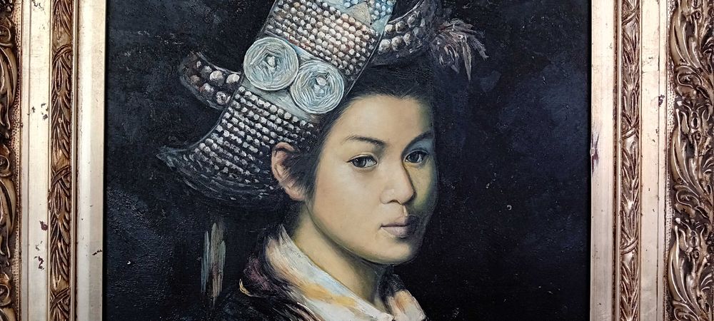 Quadro Pintura Óleo sobre Tela 85 x 75 cm!