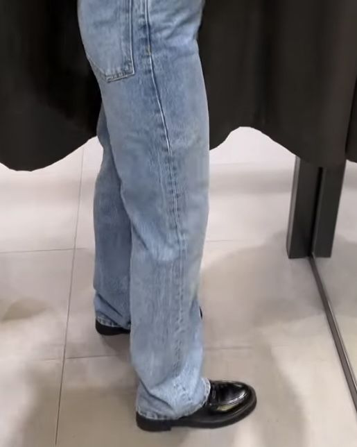 Блакитні сині жіночі прямі джинси zara висока посадка нові