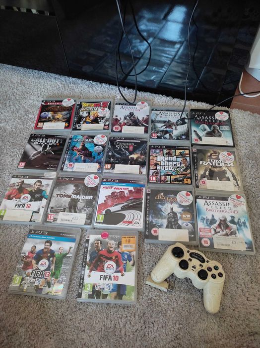 PS3 with 2 Controllers and 16 Games64552996877187121