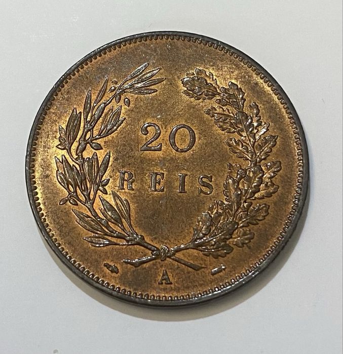 Moeda 19 - 20 Reis D.CARLOS I - 1892 A