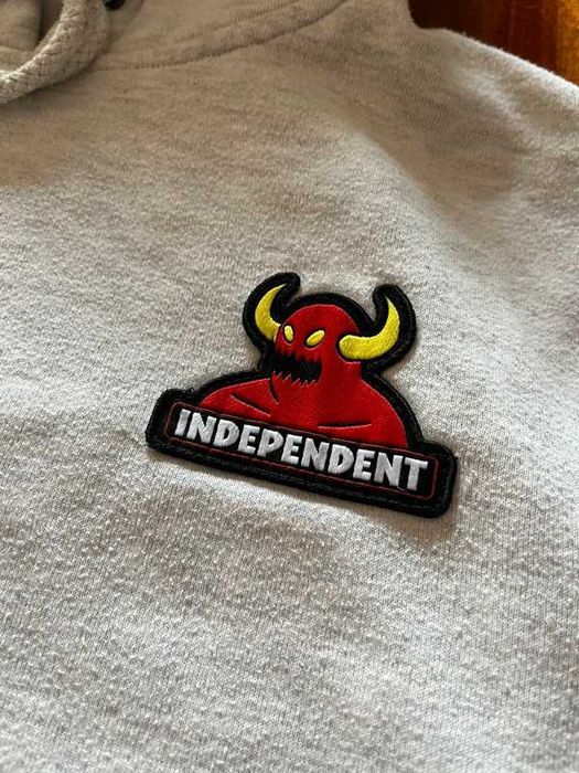 Independent x Toy Machine grey hoodie