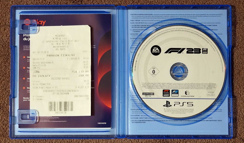 Gra F1 2023 PS5 stan idealny
