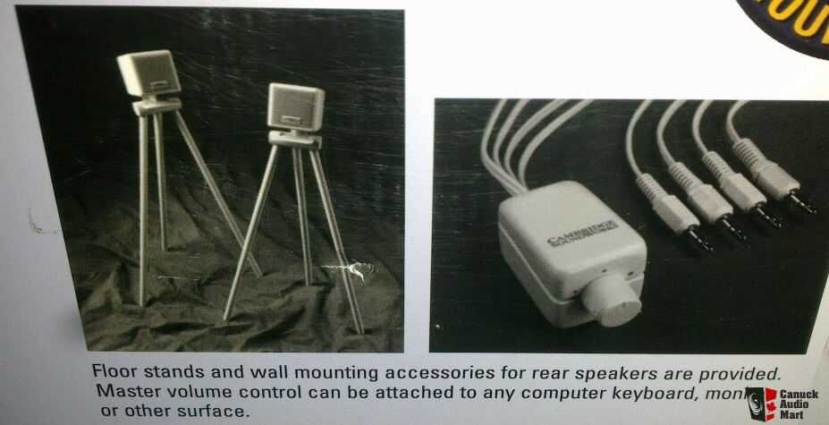 Głośniki 4.1 -Cambridge Soundworks PCWorks FourPointSurround -model SW1000