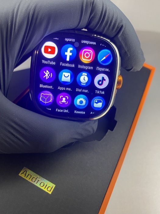 Смарт-годинник M99 5G LTE (SIM) Android AMOLED GPS Wi-Fi Android 10 Ка