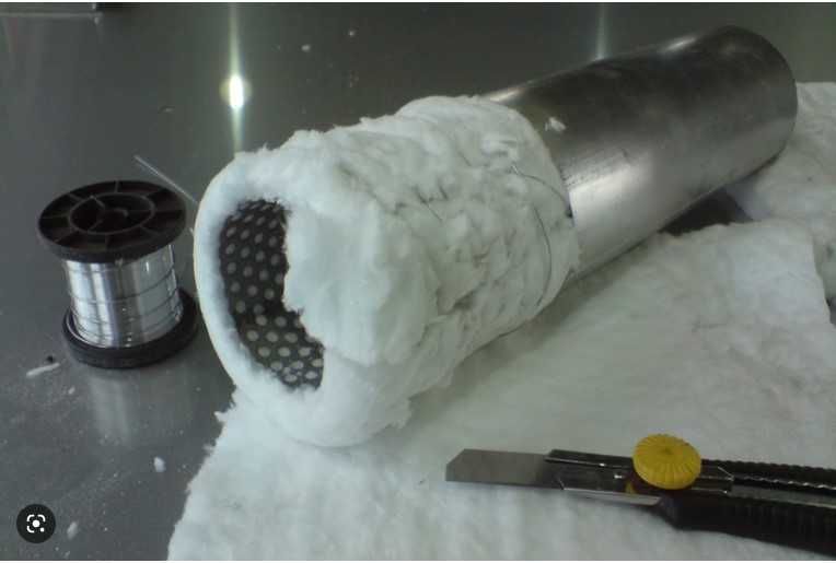 Вогнетривка Керамічна вата для резонатор, каталізатор прямотоку