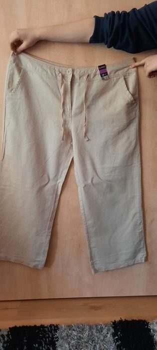 Spodnie nowe rozmiar 20/49  55% Len
