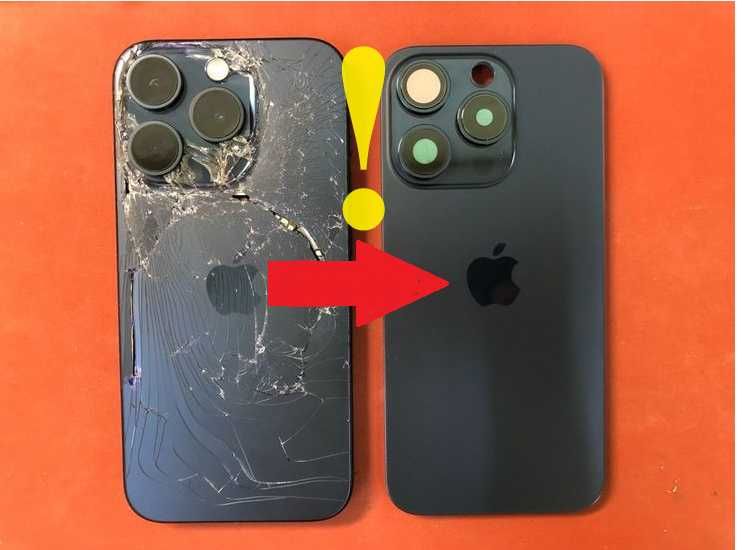 Заміна задньоі кришки iPhone 8 Х XS 11 12 13 14 15 Pro Max Plus корпус