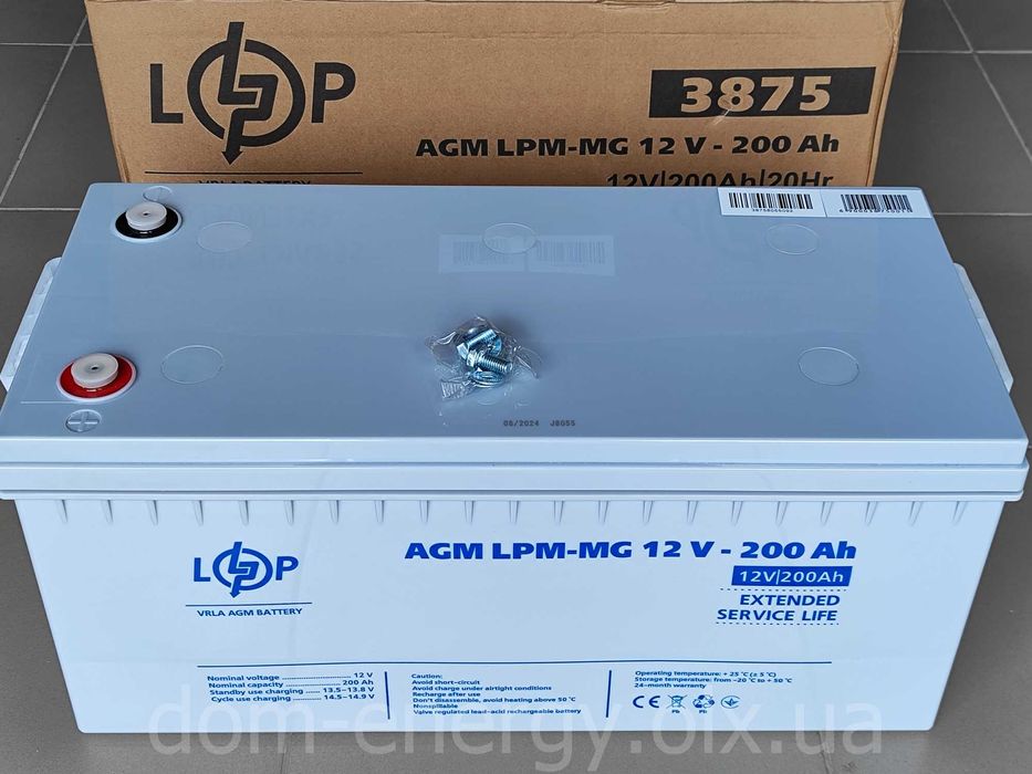 Акумулятор MG 12-200Ah Ач 12V мульти гелевый до ИБП ДБЖ бесперебойника