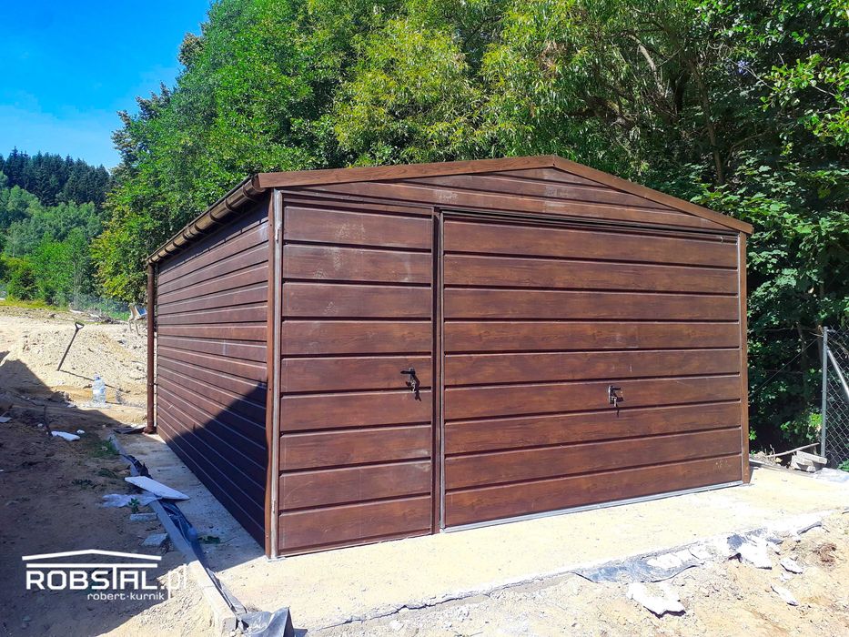 Garaż drewnopodobny 4x5m, PREMIUM - montaż Gratis!