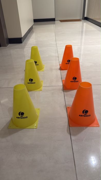 6 cones de treino