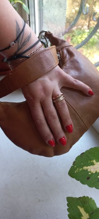 Брендова шкіряна сумка хобо багет