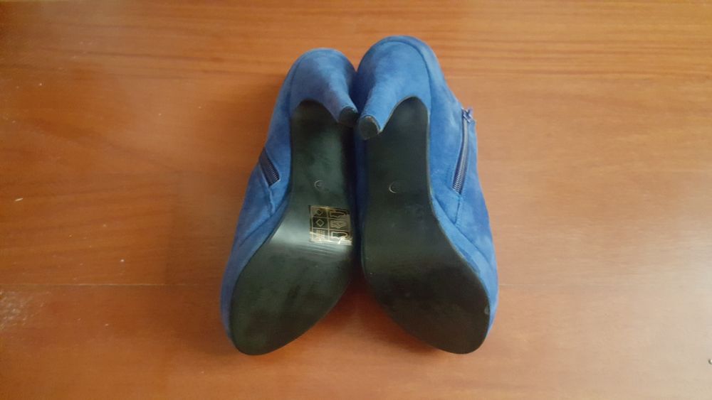 Botins/sapatos de mulher n. 39, azul