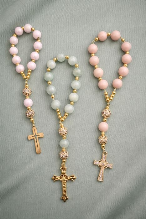 Dziesiątka różańca mini z kamieni