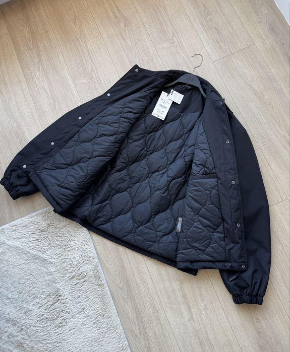 Куртка на Осінь ZARA Overshirt Чоловіча Овершорт Оригінал Мужская Черная Ветровка Зара