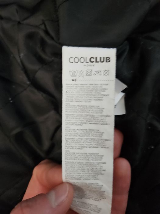 Kurtka Cool Club 164 Nasa zimowa odblaskowa ocieplana futrem