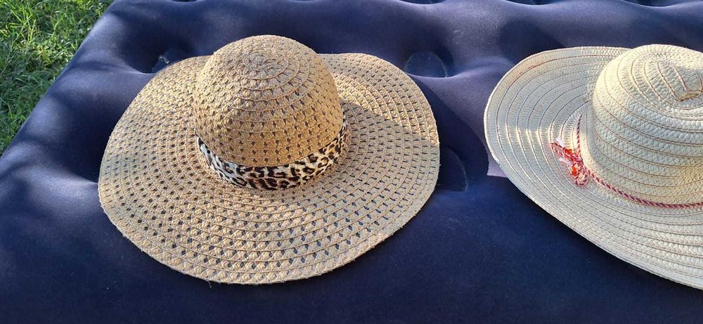 Kapelusze słomkowe, damskie kapelusze z dużym rondem 2 sztuki