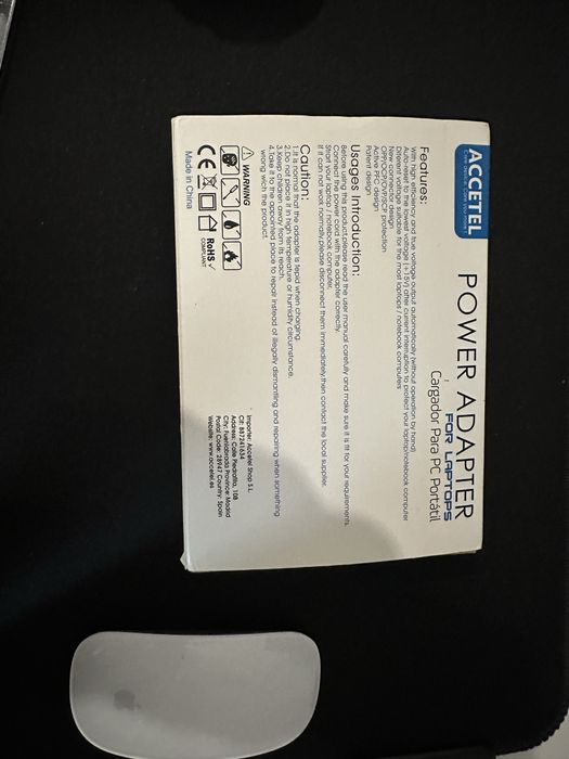 Carregador Universal ACCETEL para Portátil - Série PCA