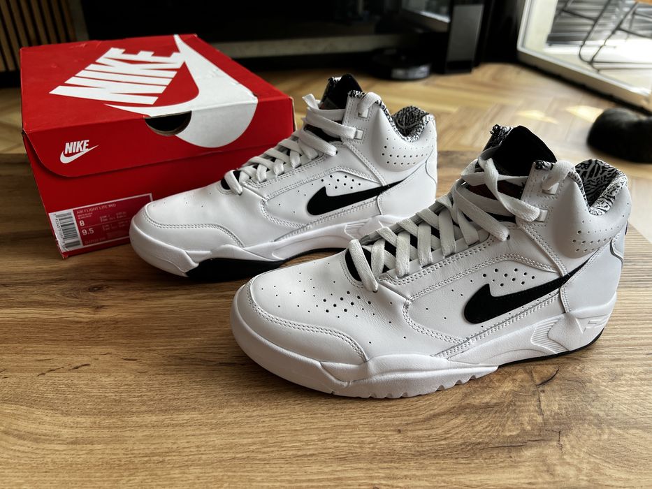 Nowe sneakersy buty Nike Air Flight Lite Mid kolor biały