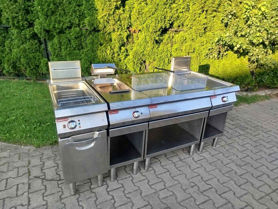 Frytkownica gazowa grill gazowy podgrzewacz burger