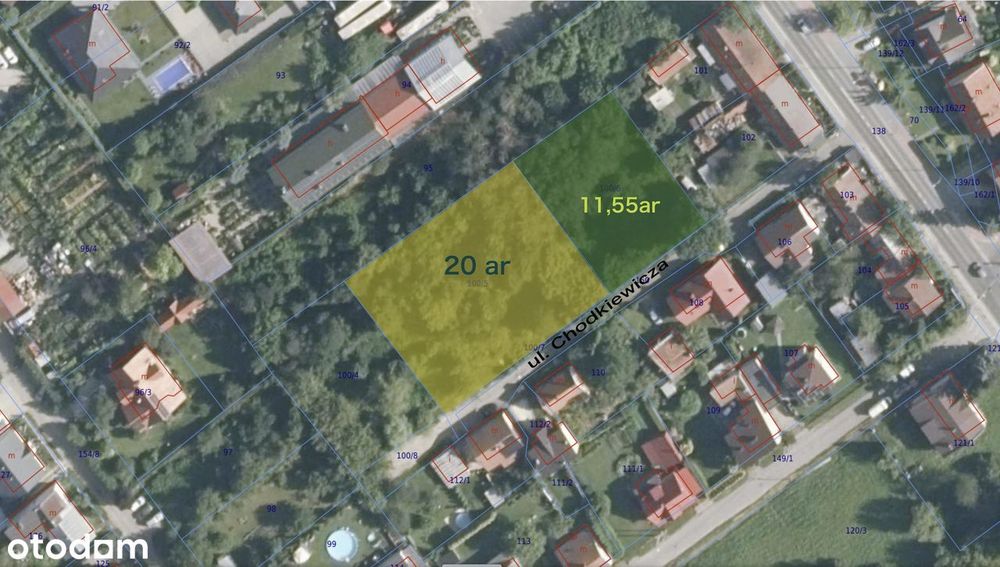 Działka budowlana o pow. 31,55 ar. Nowy Sącz ul. Chodkiewicza. - Widok 4